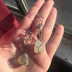 Seaglass earrings